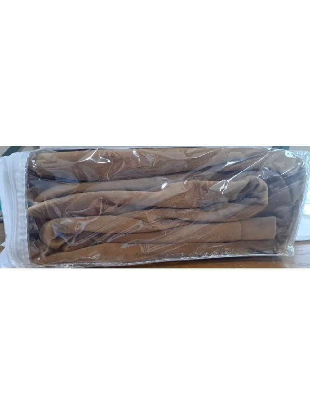 Benedeco Camel Brown Polyester Velvet Curtains New in Package 52